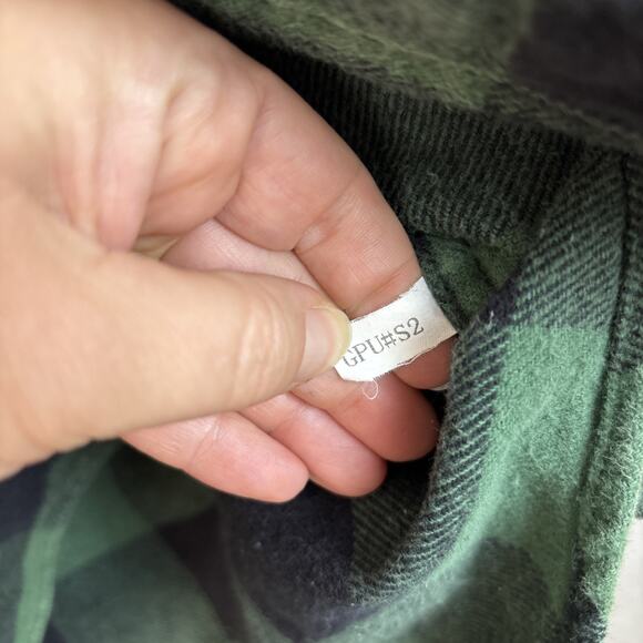 Field & Stream Lumberjack Flannel Shirt Men's XL Hunter Green Black Plaid Heavy - Picture 4 of 7